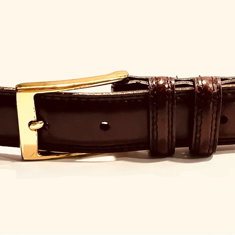 Antigua Dress Belt - Cognac - Picture 3 of 5